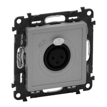   Legrand 753373 Valena Life XLR hárompólusú csatlakozóaljzat - anya alumínium ( Legrand 753373 )