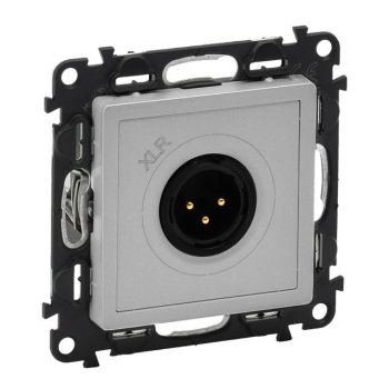   Legrand 753374 Valena Life XLR hárompólusú csatlakozóaljzat - apa alumínium ( Legrand 753374 )