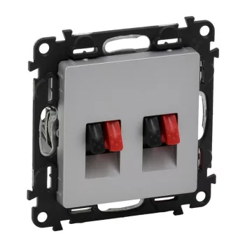 Legrand Valena Life 753378 hangszóróaljzat, IP20, alumínium, süllyesztett