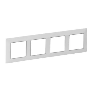 Legrand Valena Life 754034 négyes keret, IP20, fehér / króm