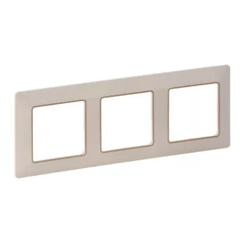 Legrand Valena Life 754063 hármas keret, IP20, elefántcsont / arany