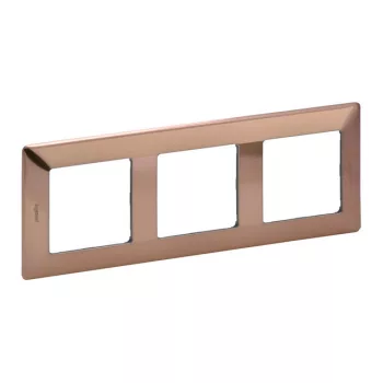 Legrand Valena Life 754163 hármas keret, IP20, réz dekor