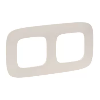  Legrand Valena Allure 754312 2-es elefántcsont keret, függőleges és vízszintes elhelyezéssel