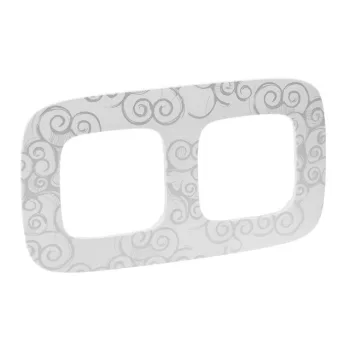   Legrand Valena Allure 754342 2-es króm dekor keret, függőleges és vízszintes elhelyezéssel