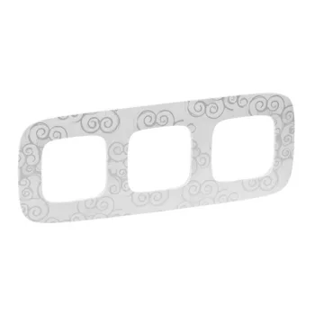   Legrand Valena Allure 754343 3-as króm dekor keret, függőleges és vízszintes elhelyezéssel