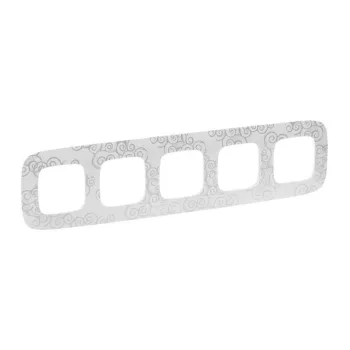   Legrand Valena Allure 754345 5-ös króm dekor keret, függőleges és vízszintes elhelyezéssel