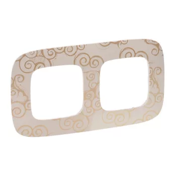   Legrand Valena Allure 754352 2-es arany dekor keret, függőleges és vízszintes elhelyezéssel