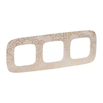   Legrand Valena Allure 754353 3-as arany dekor keret, függőleges és vízszintes elhelyezéssel