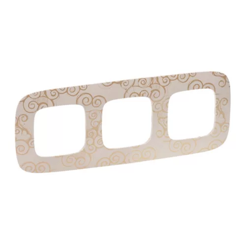 Legrand Valena Allure 754353 hármas keret, IP20, arany dekor