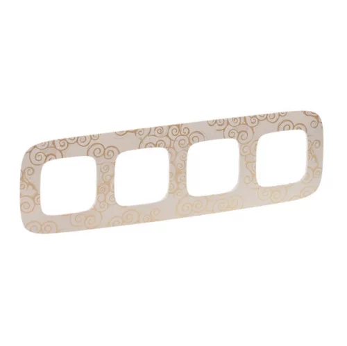 Legrand Valena Allure 754354 négyes keret, IP20, arany dekor