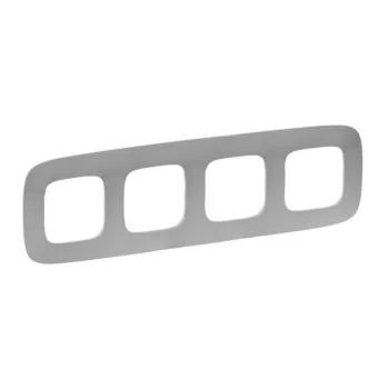   Legrand Valena Allure 754394 4-es alumínium keret, függőleges és vízszintes elhelyezéssel