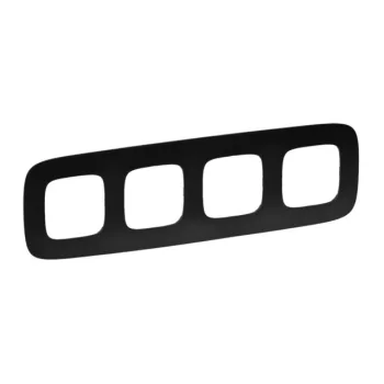   Legrand Valena Allure 754404 4-es matt fekete keret, függőleges és vízszintes elhelyezéssel