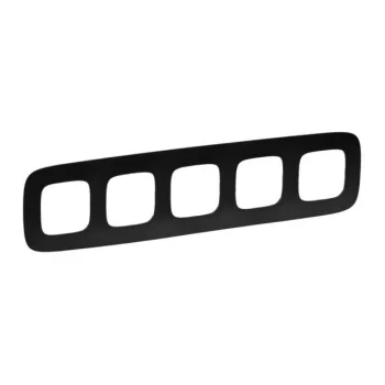   Legrand Valena Allure 754405 5-ös matt fekete keret, függőleges és vízszintes elhelyezéssel