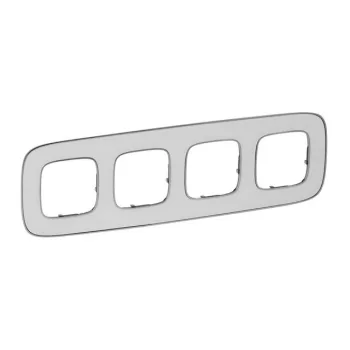   Legrand Valena Allure 754424 4-es jégfehér keret, függőleges és vízszintes elhelyezéssel