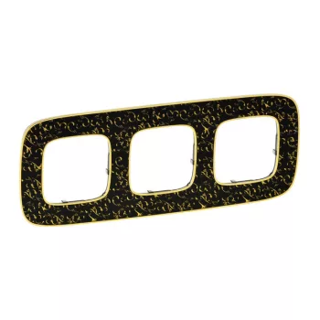   Legrand 754433 Valena Allure Hármas keret, Fekete Barokk ( Legrand 754433 )