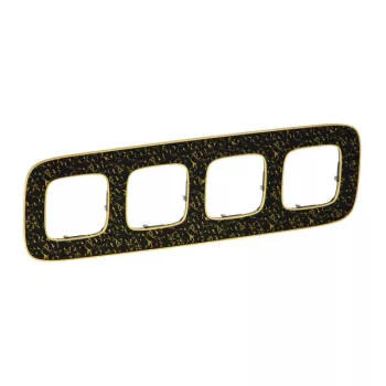   Legrand 754434 Valena Allure Négyes keret, Fekete Barokk ( Legrand 754434 )