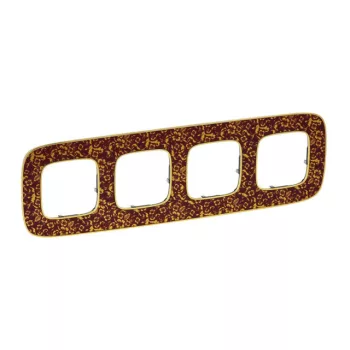   Legrand 754444 Valena Allure Négyes keret, Vörös barokk ( Legrand 754444 )