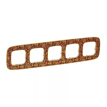   Legrand 754445 Valena Allure Ötös keret, Vörös barokk ( Legrand 754445 )