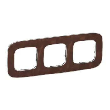   Legrand Valena Allure 754453 3-as cserzett bőr keret, függőleges és vízszintes elhelyezéssel