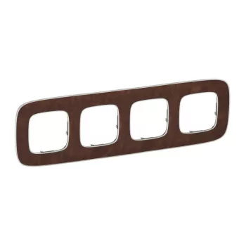   Legrand Valena Allure 754454 4-es cserzett bőr keret, függőleges és vízszintes elhelyezéssel