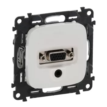   Legrand 754705 Valena Allure HD15+3, 5 mm Jack aljzat, burkolattal, Fehér ( Legrand 754705 )