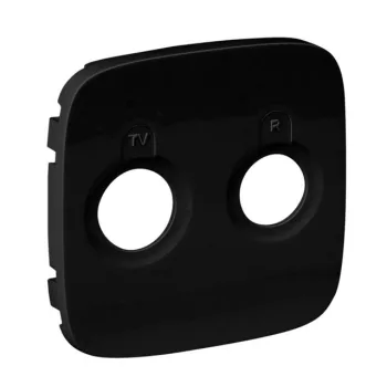   Legrand 754788 Valena Allure TV-RD aljzat burkolat, Fekete ( Legrand 754788 )