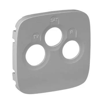 Legrand Valena Allure 754797 TV-R-SAT aljzat, IP20, alumínium, süllyesztett