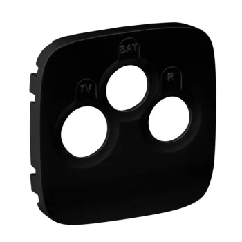   Legrand 754798 Valena Allure TV-RD-SAT aljzat burkolat, Fekete ( Legrand 754798 )