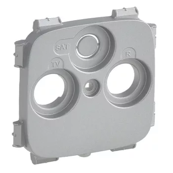   Legrand 754807 Valena Allure TV-RD-SAT aljzat burkolat (30 mm), Alumínium ( Legrand 754807 )