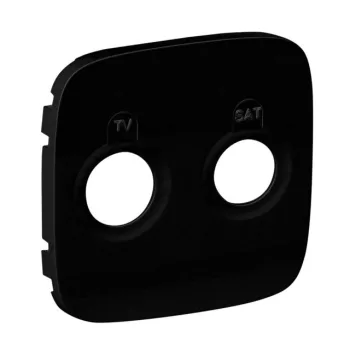   Legrand 754828 Valena Allure TV-SAT aljzat burkolat, Fekete ( Legrand 754828 )