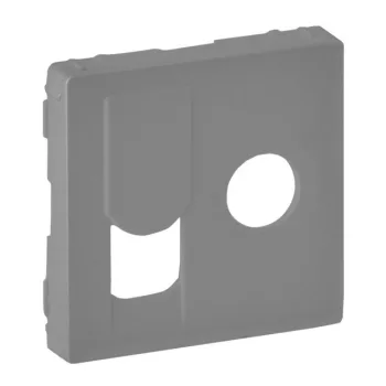   Legrand 754832 Valena Life TV csatlakozóaljzat + RJ45 Cat. 6 UTP aljzat burkolat, alumínium ( Legrand 754832 )