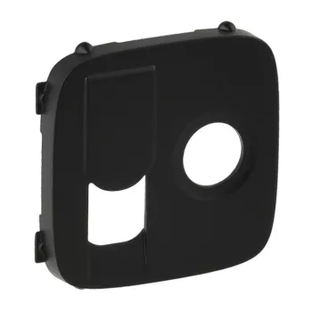   Legrand 754838 Valena Allure TV+RJ aljzat burkolat, Fekete ( Legrand 754838 )