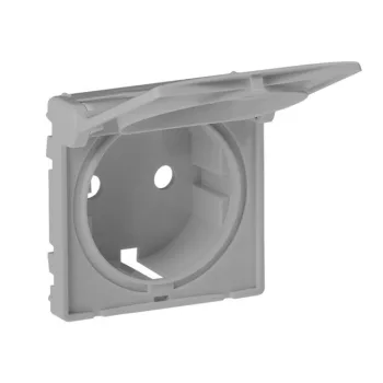Legrand Valena Life 754842 földelt dugalj 2P+F, IP20, alumínium, süllyesztett