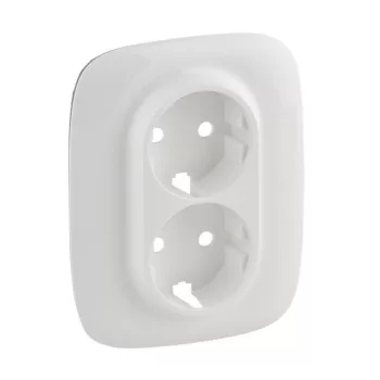 Legrand Valena Allure 754955 kettős dugalj 2x2P+F, IP20, fehér, süllyesztett