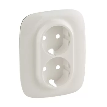 Legrand Valena Allure 754959 kettős dugalj 2x2P+F, IP20, gyöngyház, süllyesztett