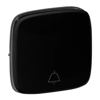   Legrand 755018 Valena Allure burkolat csengőjellel, Fekete ( Legrand 755018 )