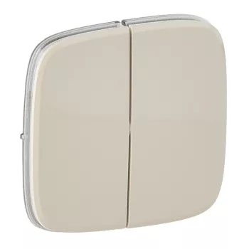   Legrand 755026 Valena Allure Kettős kapcsoló burkolat, Elefántcsont ( Legrand 755026 )