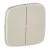 Legrand 755026 Valena Allure Kettős kapcsoló burkolat, Elefántcsont ( Legrand 755026 )