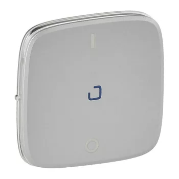 Legrand Valena Allure 755047 kétpólusú kapcsoló (102), IP20, alumínium, süllyesztett