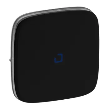   Legrand 755088 Valena Allure Egypólusú kapcsoló burkolat jf., Fekete ( Legrand 755088 )