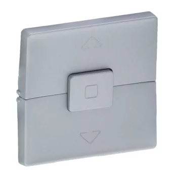   Legrand Valena Life 755142 nyomógombos redőnykapcsoló burkolat aluminium (Legrand 755142)