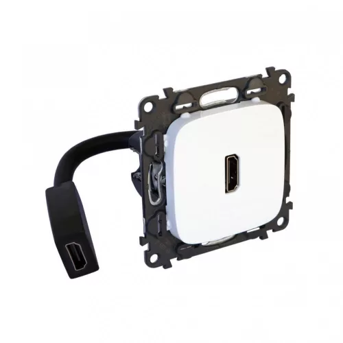 Legrand Valena Allure 755165 HDMI csatlakozóaljzat, IP40, fehér, süllyesztett