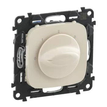   Legrand 755176 Valena Allure Ventilátor vezérlő (0-1-2-3 állású), burkolattal, Elefántcsont ( Legrand 755176 )