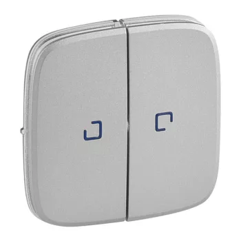   Legrand 755227 Valena Allure Kettős kapcsoló burkolat, fj, Alumínium ( Legrand 755227 )