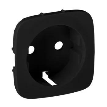   Legrand 755258 Valena Allure 2P+F aljzat (6mm²), burkolat, Fekete ( Legrand 755258 )