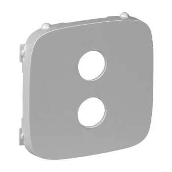   Legrand 755287 Valena Allure Banándugós mono hangszóró-csatlakozóaljzat burkolat, Aluminium ( Legrand 755287 )