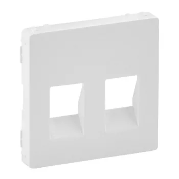   Legrand 755370 Valena Life kettős hangszóró-csatlakozóaljzat burkolat, 4 kivezetéssel fehér ( Legrand 755370 )