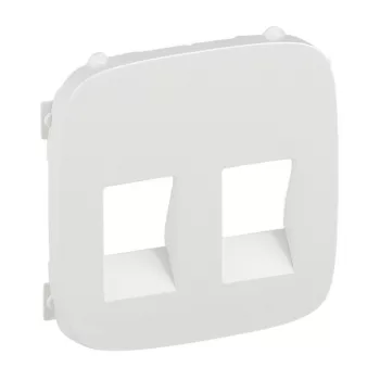   Legrand 755375 Valena Allure Kettős hangszóróaljzat burkolat, Fehér ( Legrand 755375 )