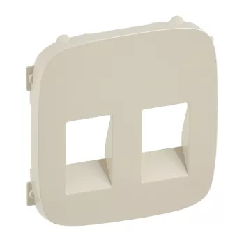   Legrand 755376 Valena Allure Kettős hangszóróaljzat burkolat, Elefántcsont ( Legrand 755376 )