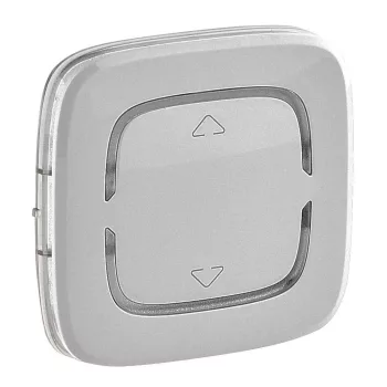   Legrand 755414 MyHome (Valena Allure) redőnyvezérlő széles burkolat, aluminium ( Legrand 755414 )